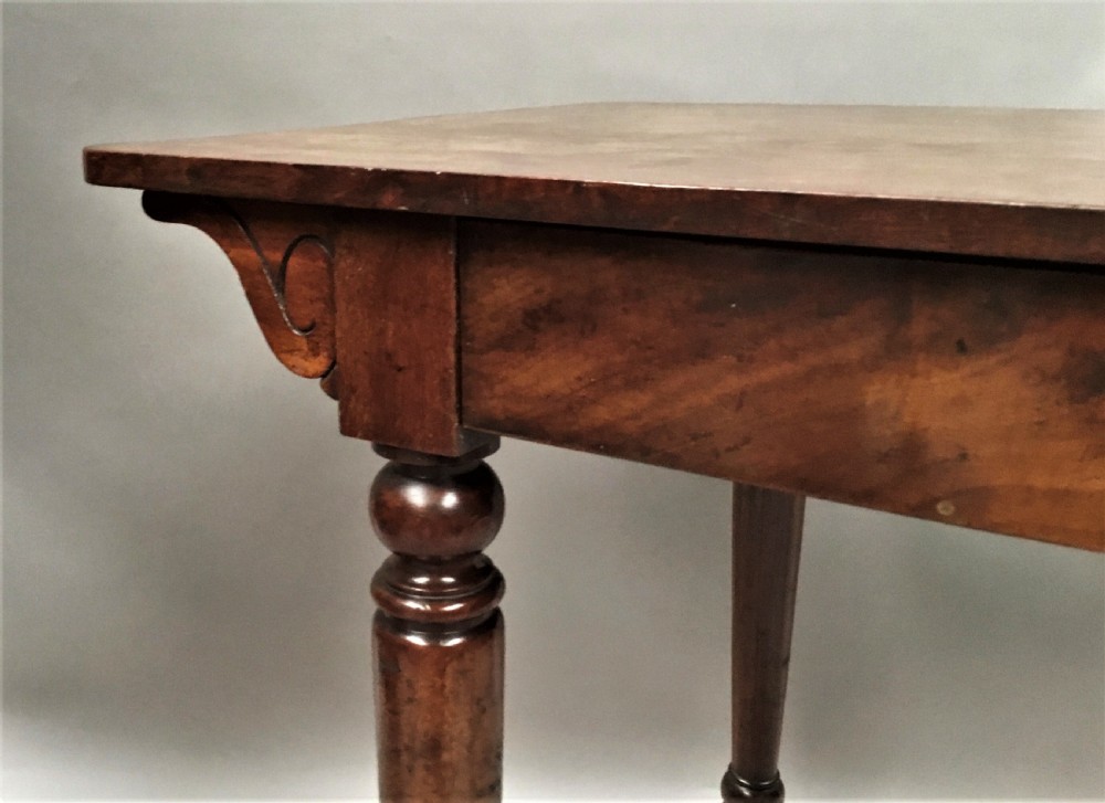 C19th mahogany side table / writing table by Holland and Sons, London View VIII