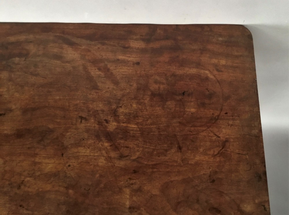 C19th mahogany side table / writing table by Holland and Sons, London View XI