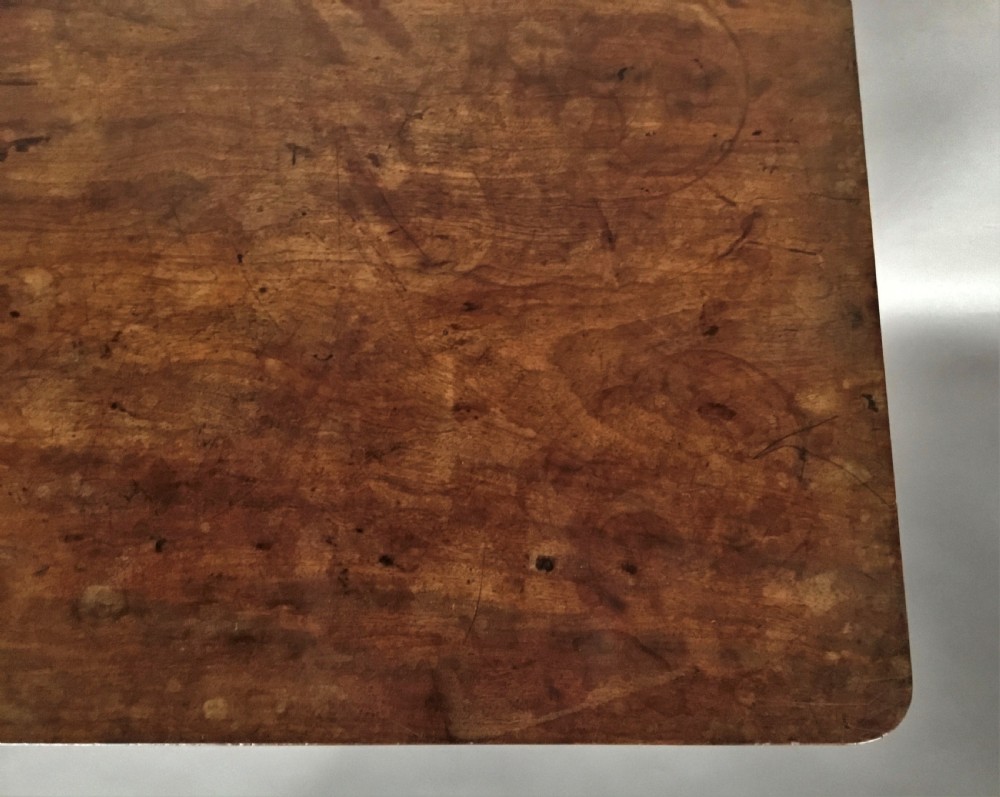 C19th mahogany side table / writing table by Holland and Sons, London View XII