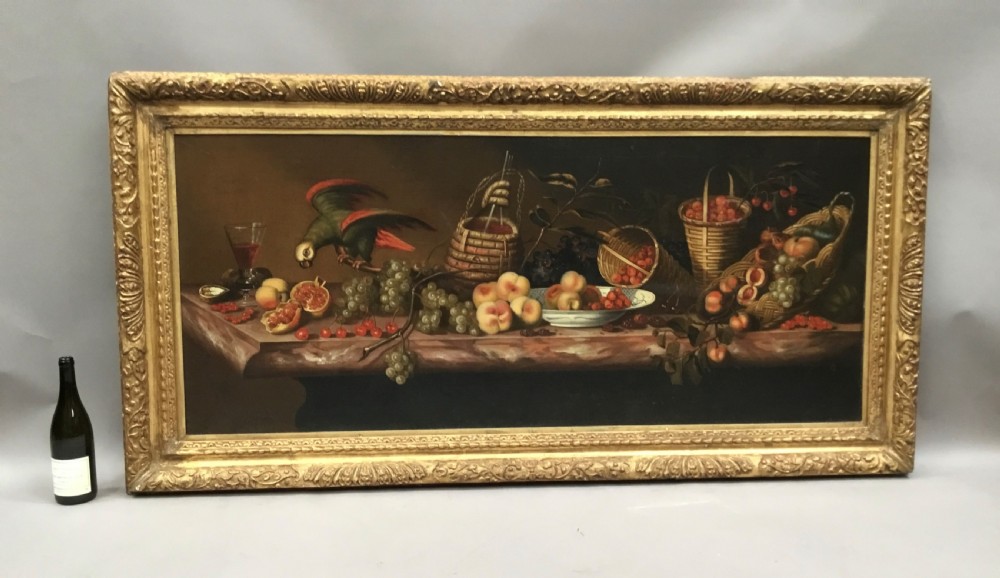 Large C19th still life oil painting View II