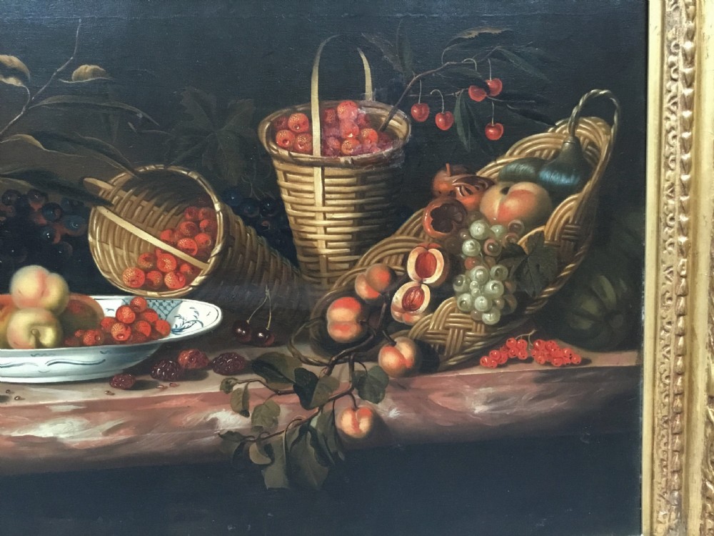 Large C19th still life oil painting View V
