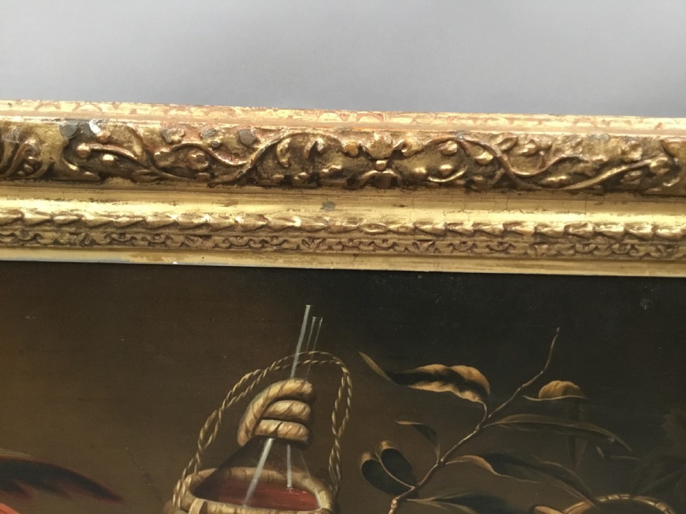 Large C19th still life oil painting View XIV