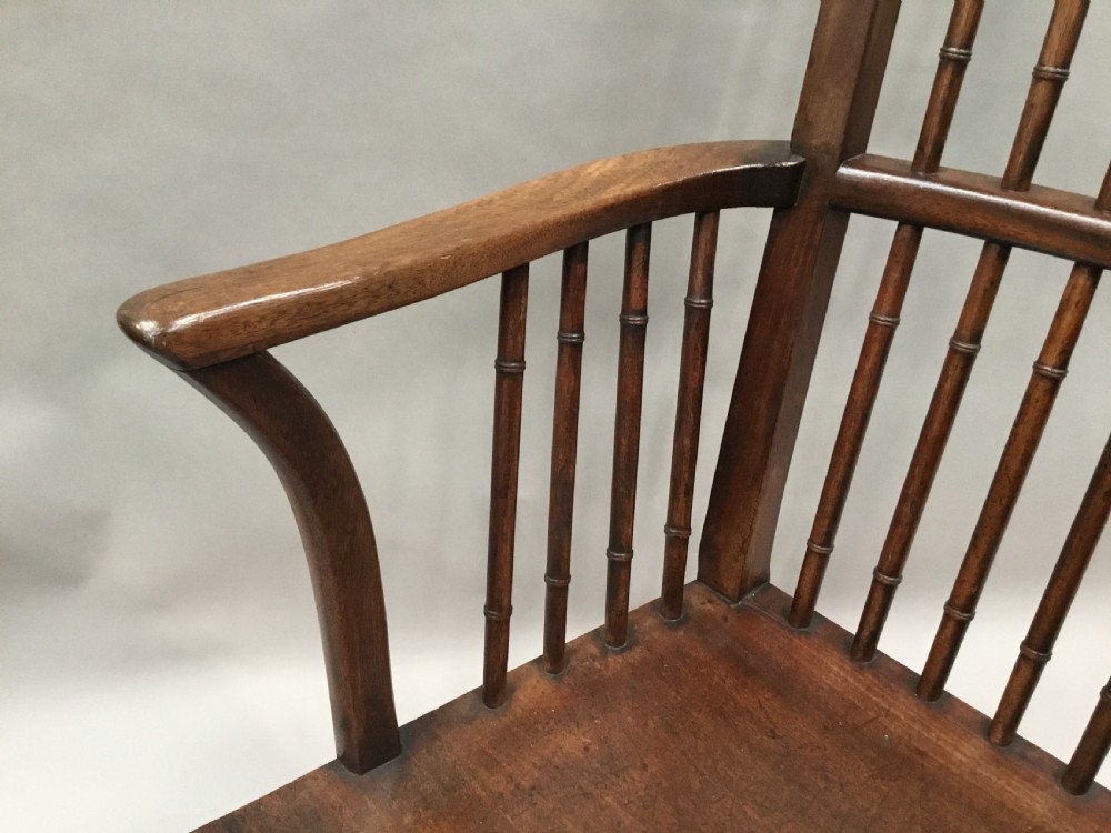 George III mahogany windsor armchair View VII
