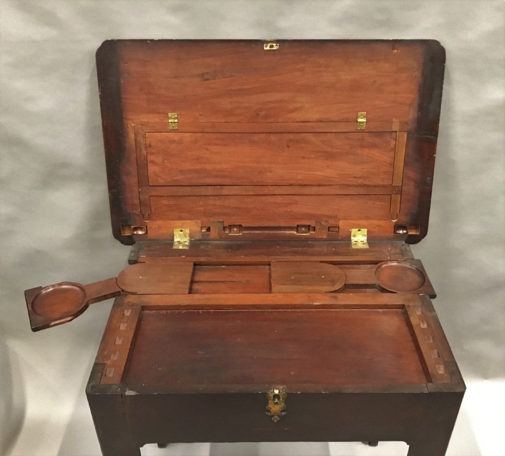 George II mahogany architects table; in original condition with an excellent colour and of compact proportions View XVI