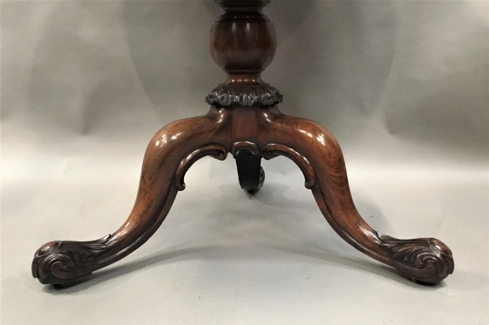 George IV Gillows centre table in burr walnut and goncalo alves View II