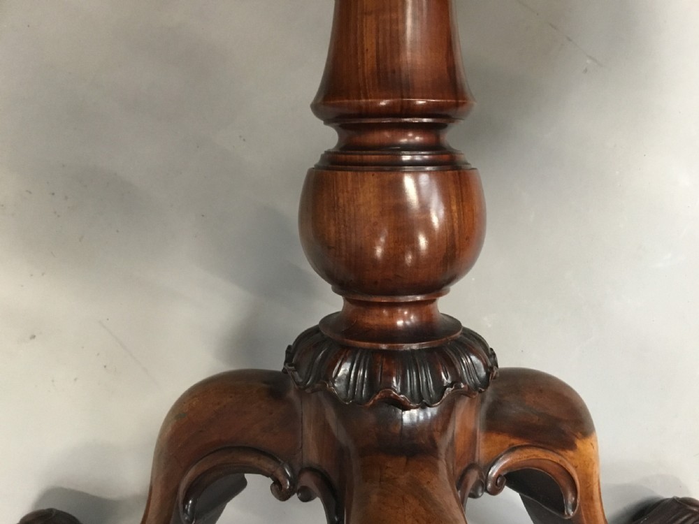 George IV Gillows centre table in burr walnut and goncalo alves View VI