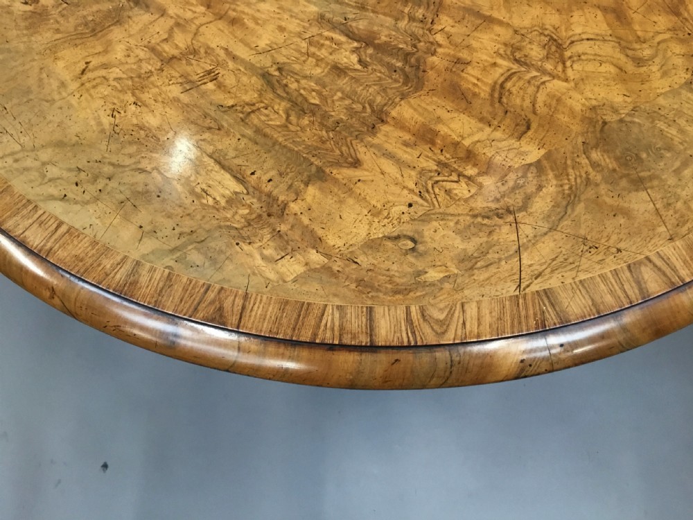 George IV Gillows centre table in burr walnut and goncalo alves View VII