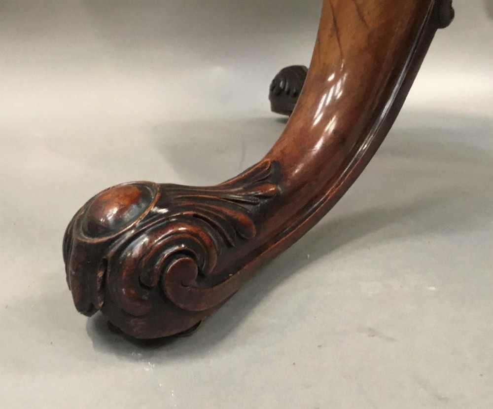 George IV Gillows centre table in burr walnut and goncalo alves View VIII