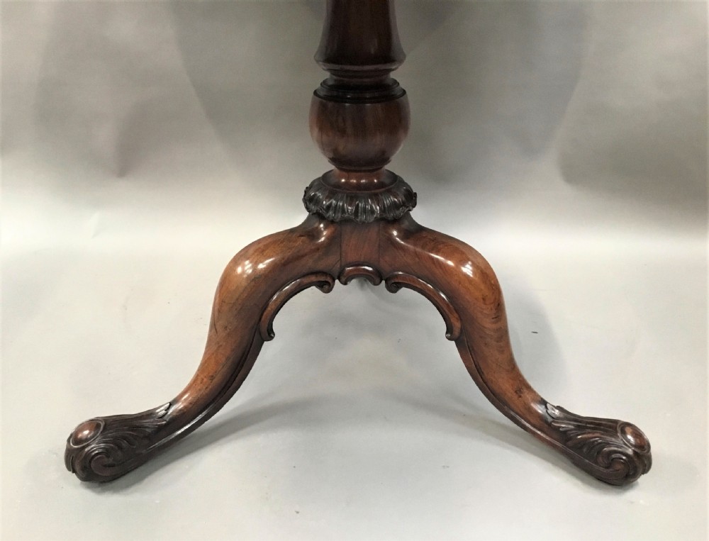 George IV Gillows centre table in burr walnut and goncalo alves View IX