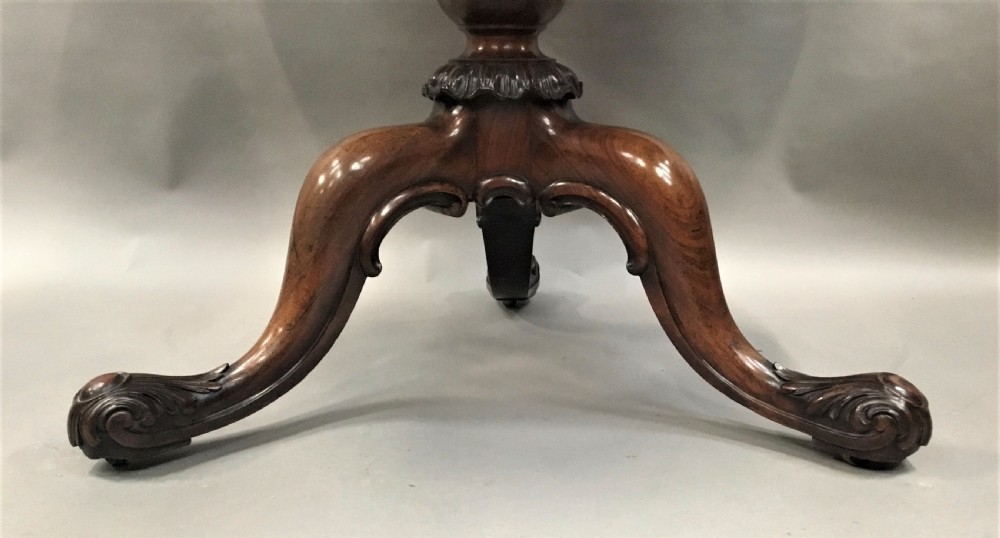 George IV Gillows centre table in burr walnut and goncalo alves View X