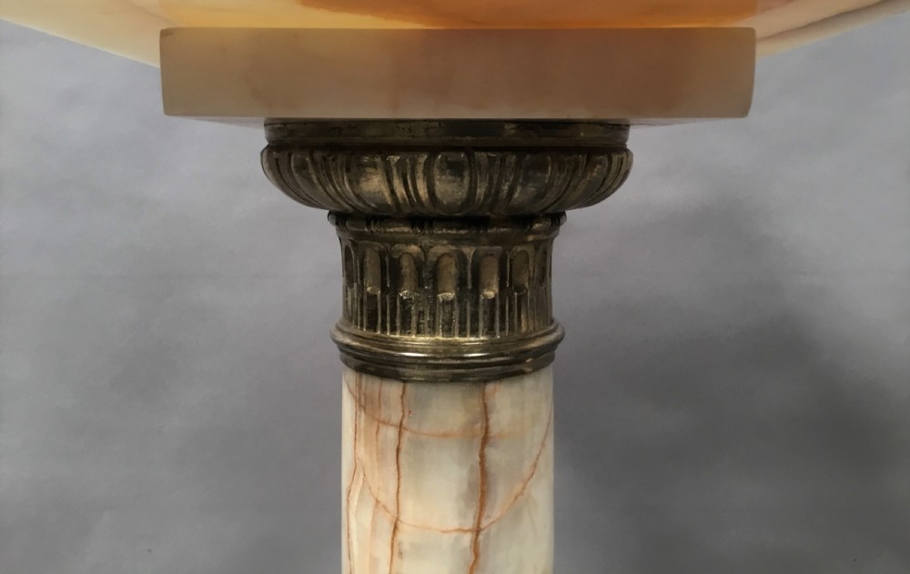 C19th pair of marble and gilt bronze pedestal columns View XX