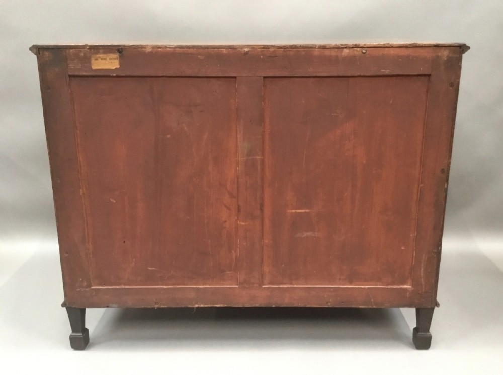 George III Hepplewhite mahogany serpentine dressing chest of drawers View XXII