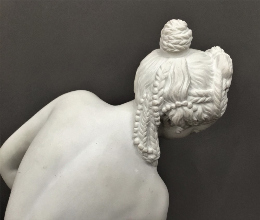 Impressive C19th large marble sculpture of Venus after Bathing View XXII