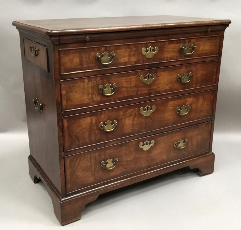 Rare George II laburnum small chest of drawers