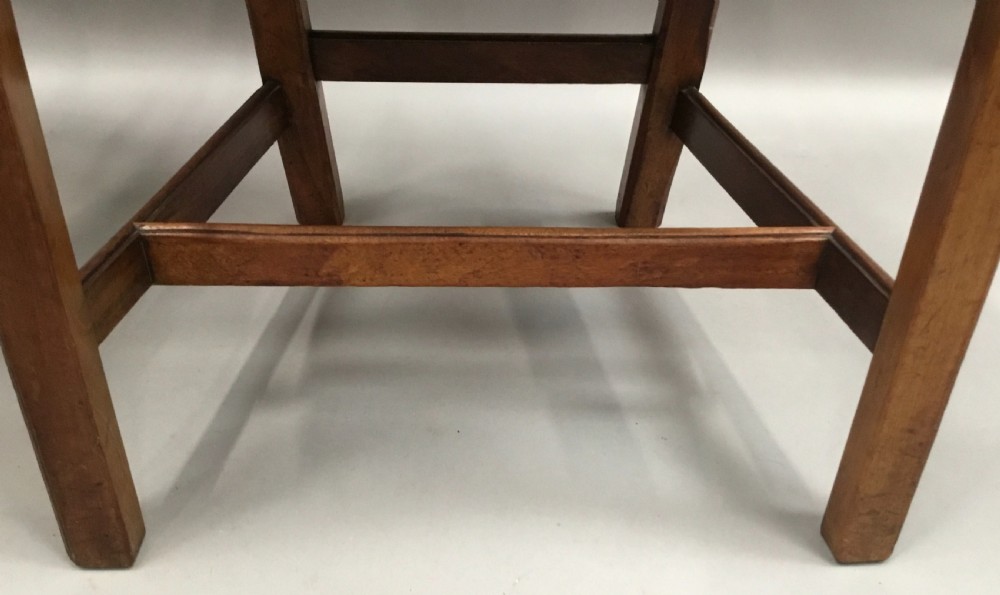 George III pair of mahogany and leather side chairs View XI