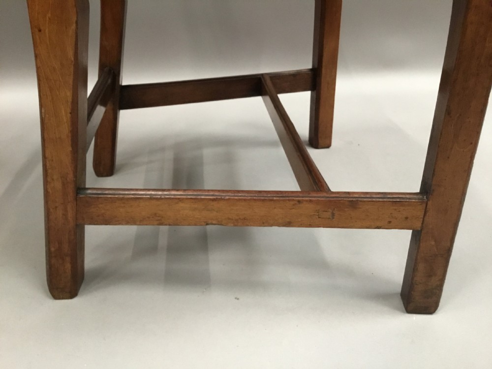 George III pair of mahogany and leather side chairs View XIII