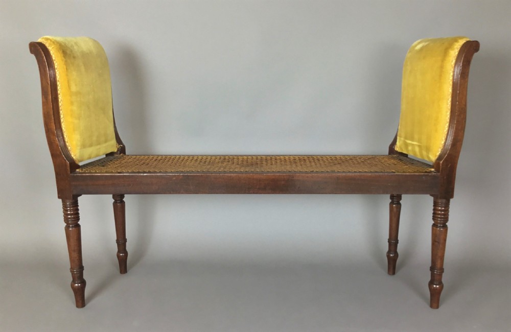Regency mahogany window seat; good original condition View III