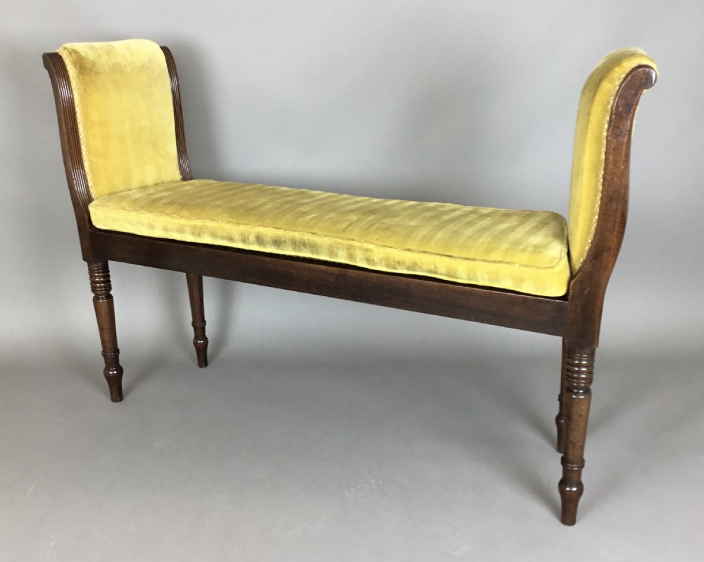 Regency mahogany window seat; good original condition View VI