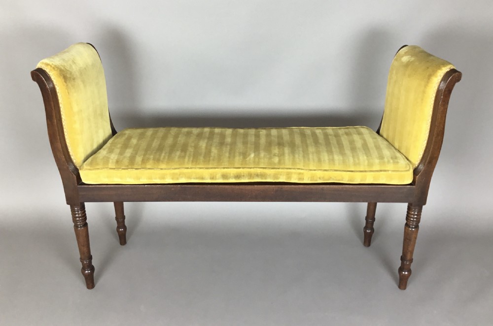 Regency mahogany window seat; good original condition View VII