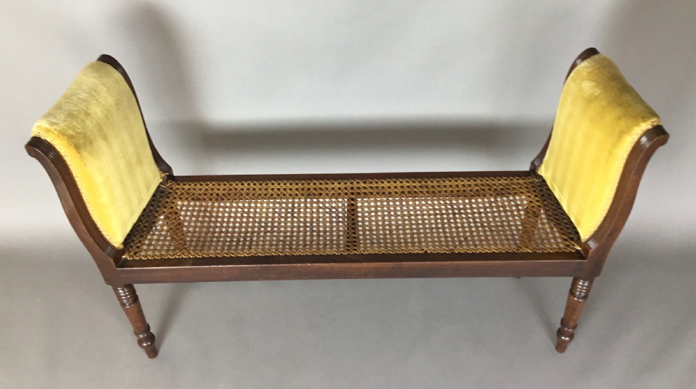 Regency mahogany window seat; good original condition View IX