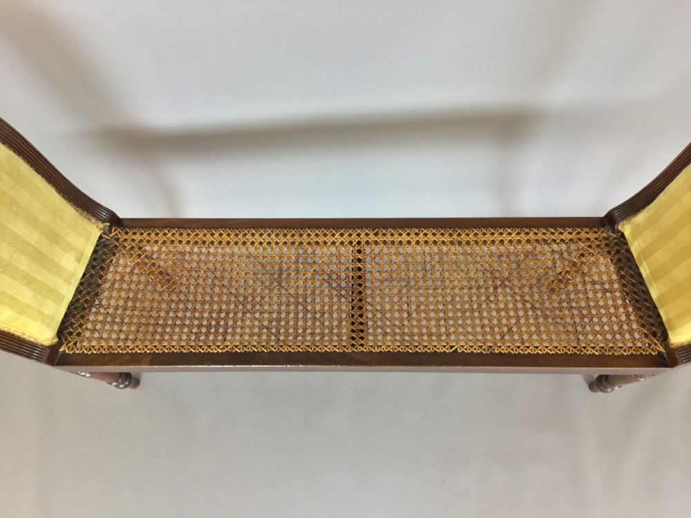 Regency mahogany window seat; good original condition View XII