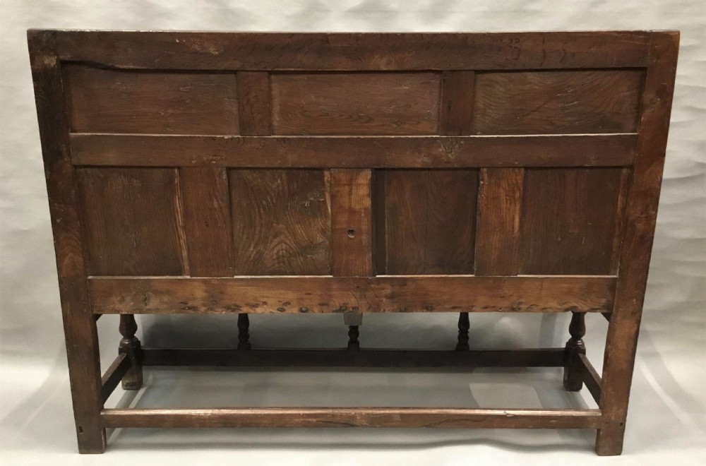 Rare exceptional late C17th English oak settle; lovely original condition with a good colour and patina View XX