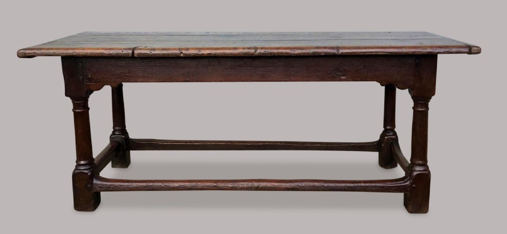 A good C17th oak refectory table View IV