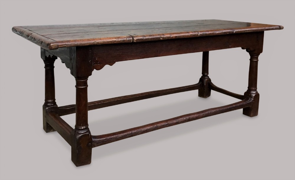 A good C17th oak refectory table View V
