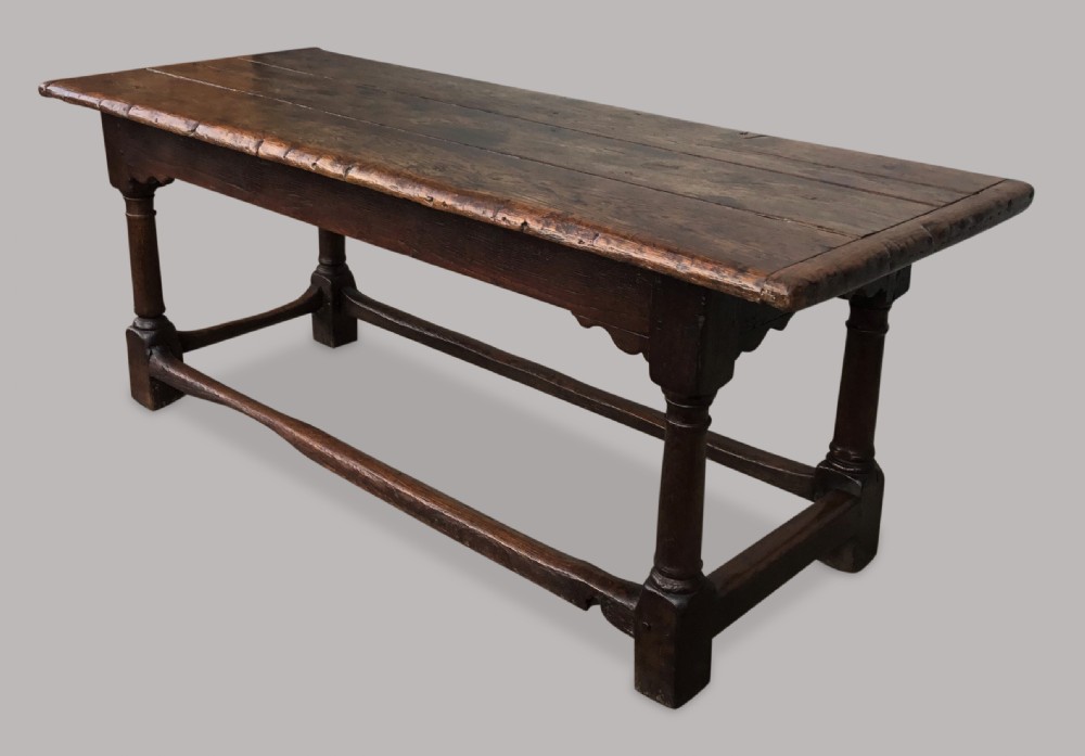 A good C17th oak refectory table View VII