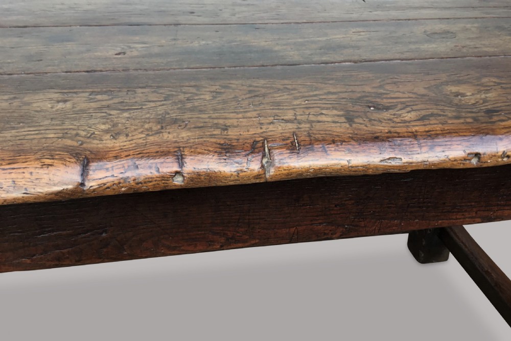 A good C17th oak refectory table View X