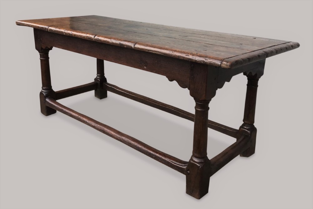 A good C17th oak refectory table View XI