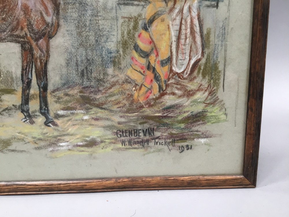 Interesting early C20th set of four ‘Irish’ pastel horse paintings View XI