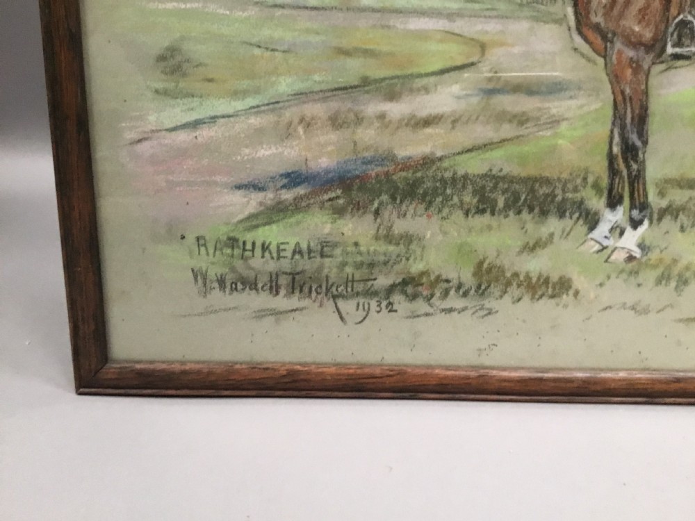 Interesting early C20th set of four ‘Irish’ pastel horse paintings View XII
