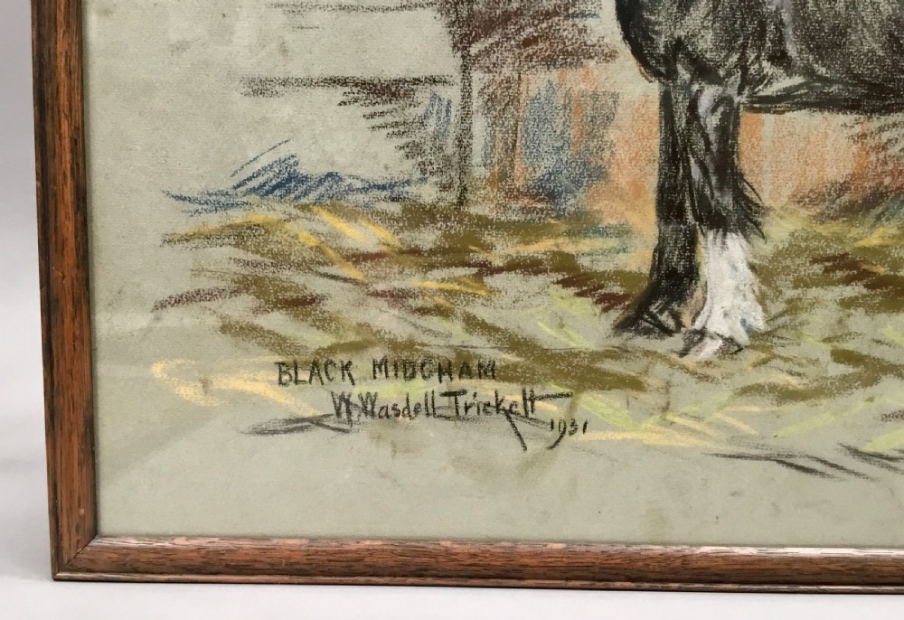 Interesting early C20th set of four ‘Irish’ pastel horse paintings View XIX