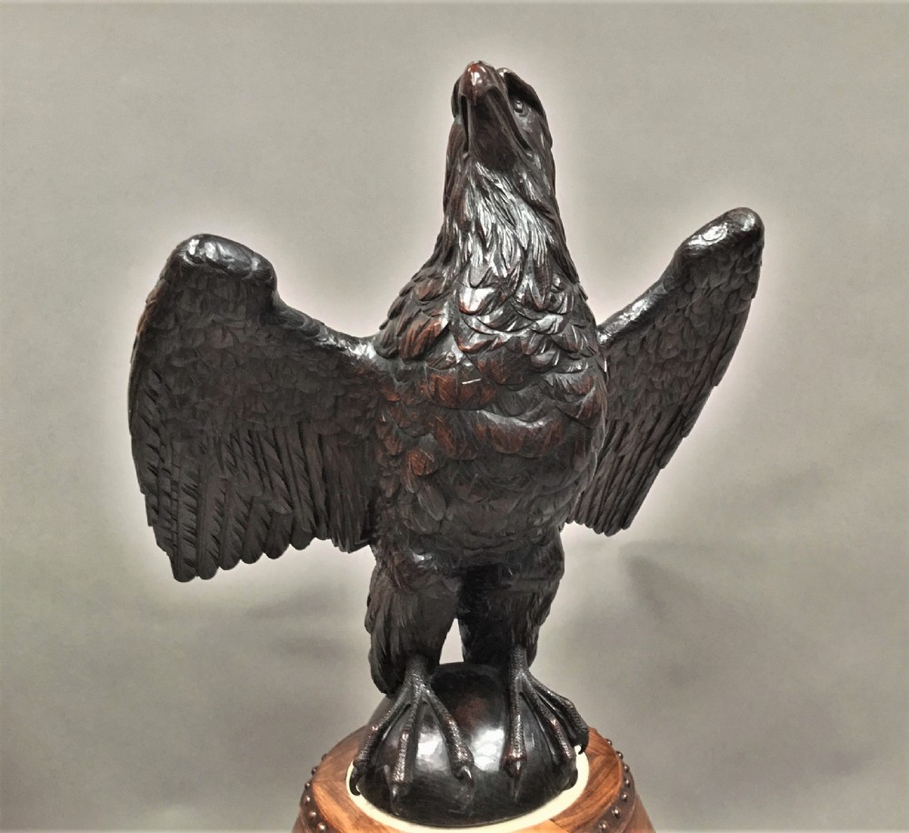 Magnificent C18th large carved oak eagle View IV
