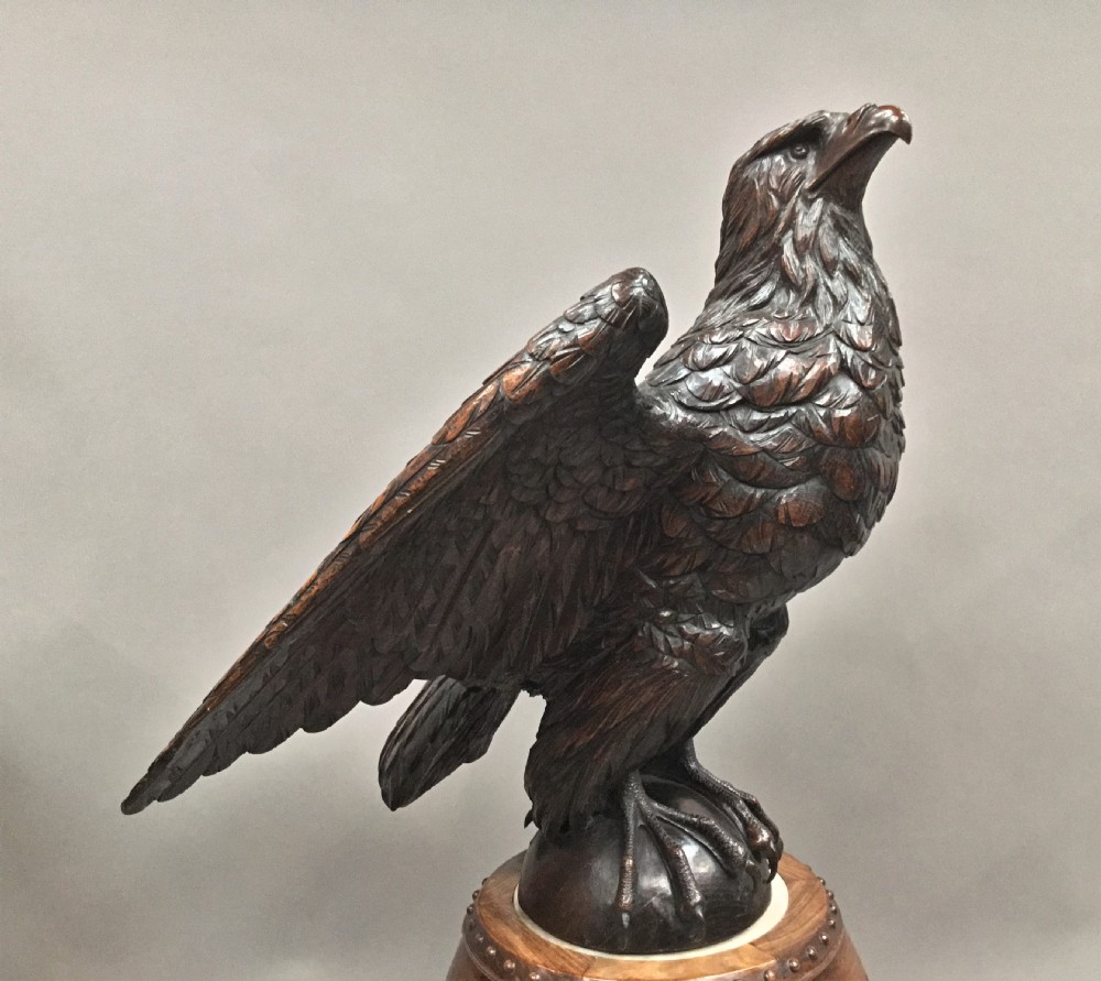 Magnificent C18th large carved oak eagle View VI