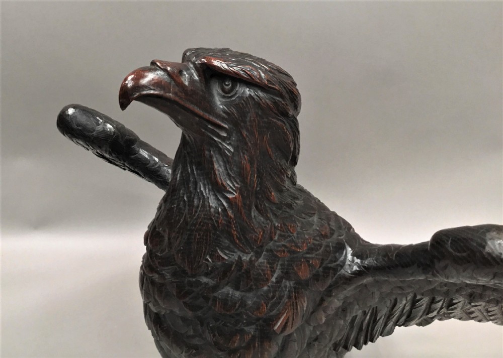 Magnificent C18th large carved oak eagle View IX