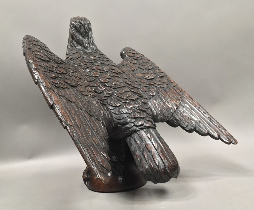 Magnificent C18th large carved oak eagle View XIV