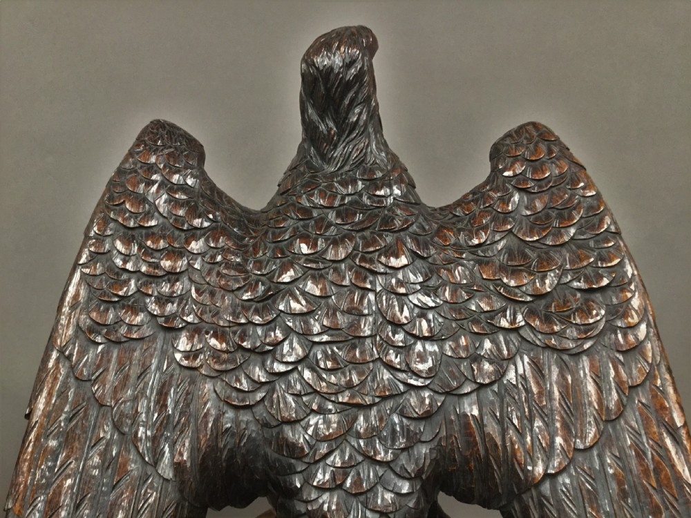 Magnificent C18th large carved oak eagle View XVIII