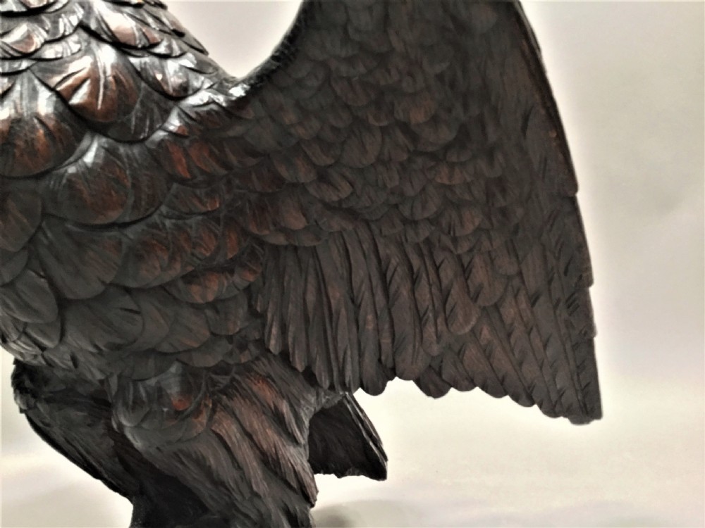 Magnificent C18th large carved oak eagle View XIX