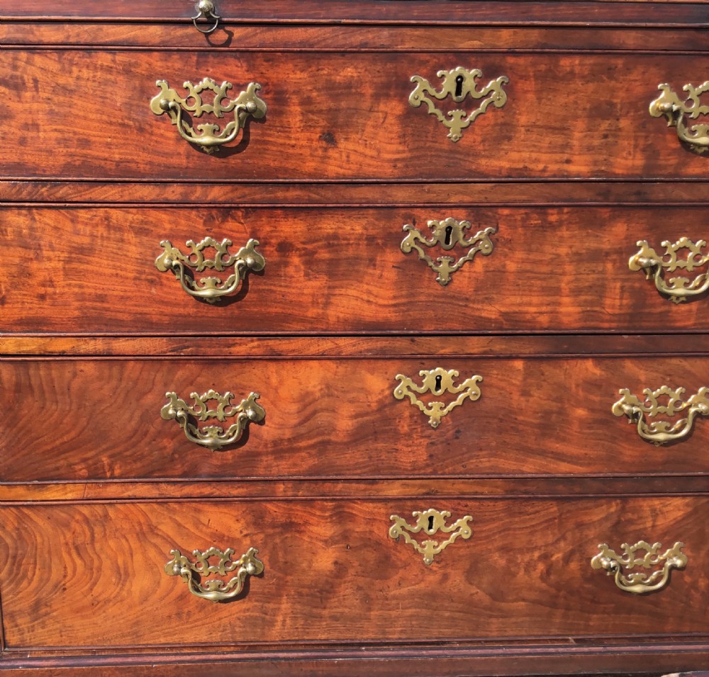 An exceptional mid C18th mahogany tallboy / chest on chest; in the manner of Thomas Chippendale View IX