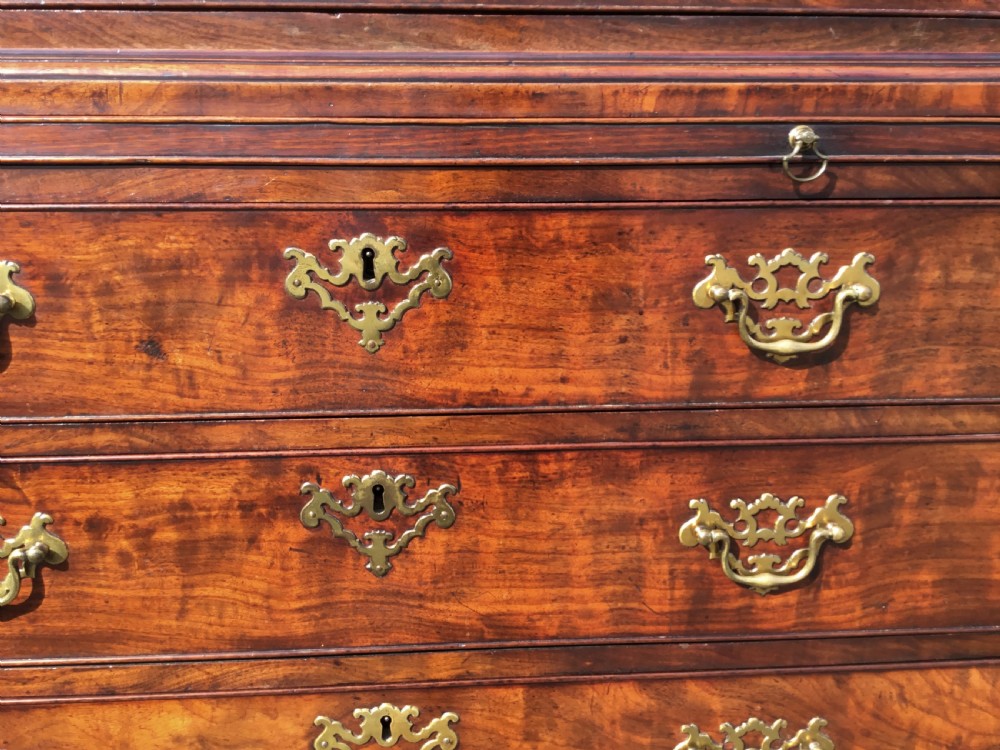 An exceptional mid C18th mahogany tallboy / chest on chest; in the manner of Thomas Chippendale View XXII
