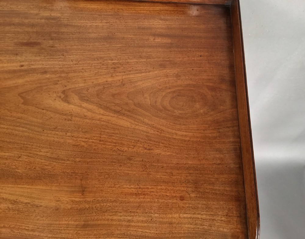 Fine Regency Gillows mahogany side table; of elegant, tall proportions View X