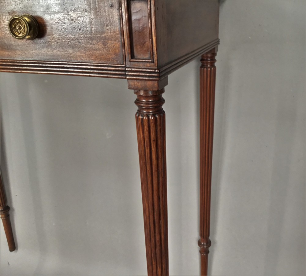 Fine Regency Gillows mahogany side table; of elegant, tall proportions View XVII