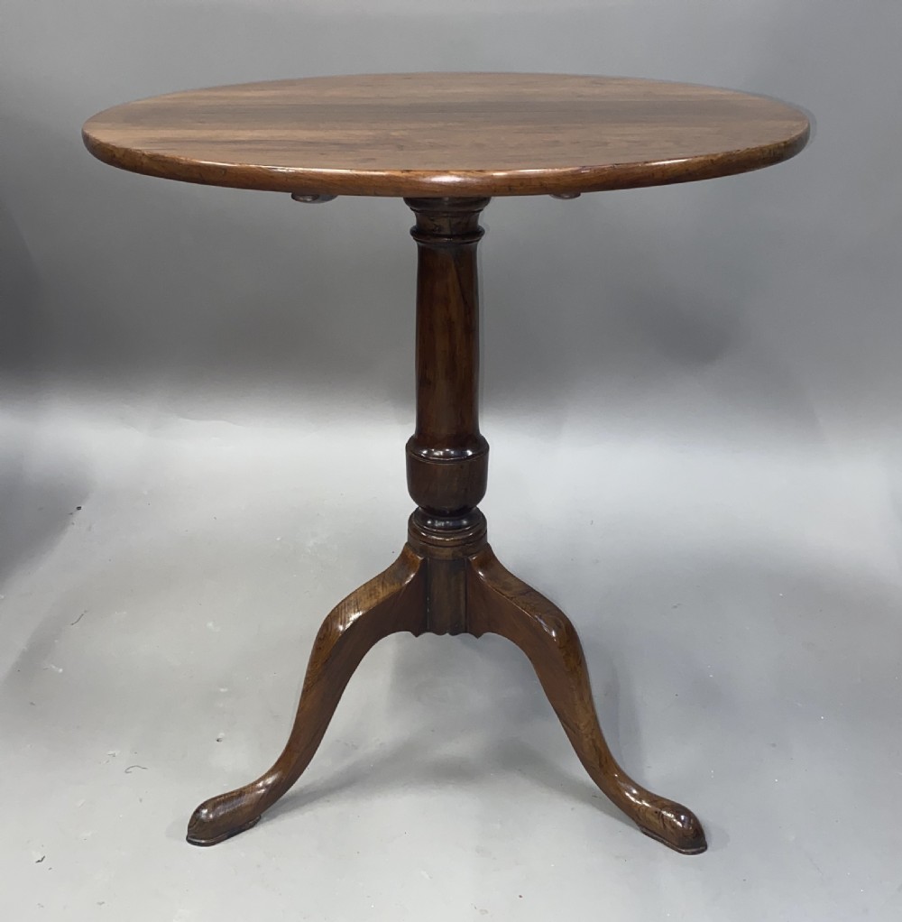Rare C18th Chinese Huanghuali tripod table; Chinese export made for the UK market View V