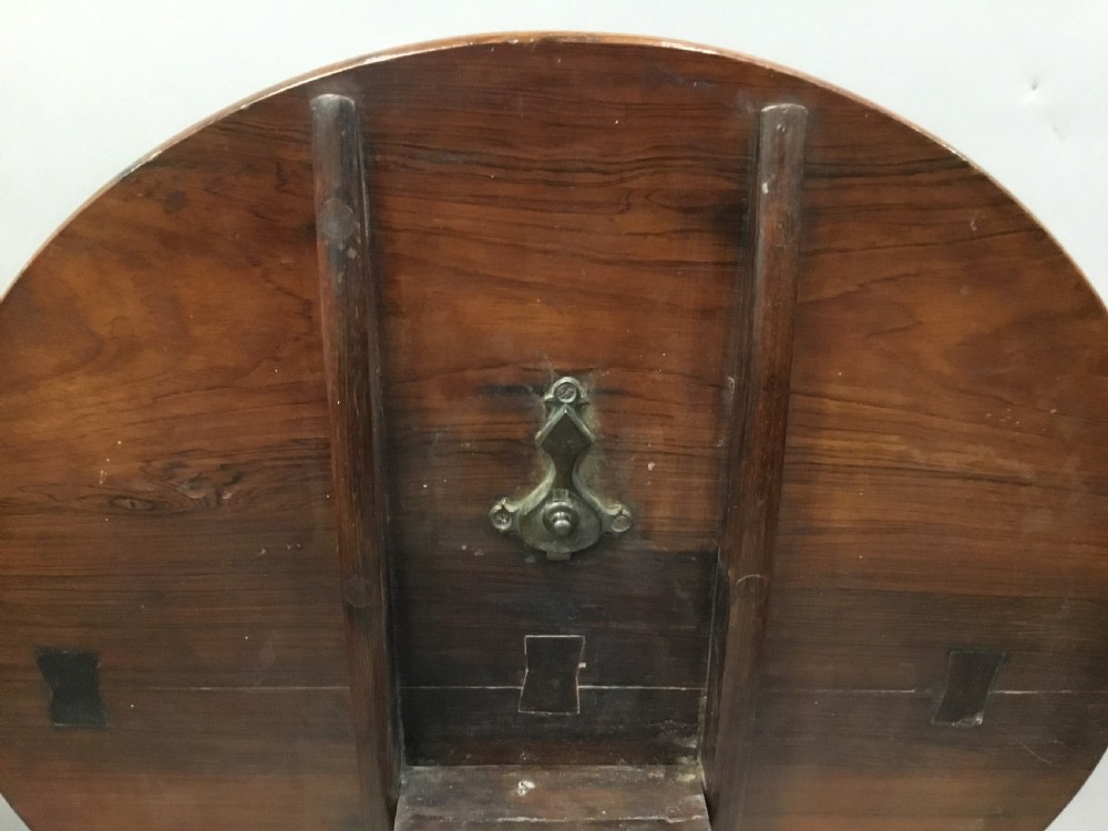 Rare C18th Chinese Huanghuali tripod table; Chinese export made for the UK market View XVII