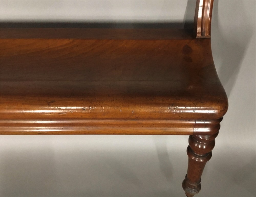 George IV mahogany hall bench / hall seat; of an unusual sculptural design View XIII