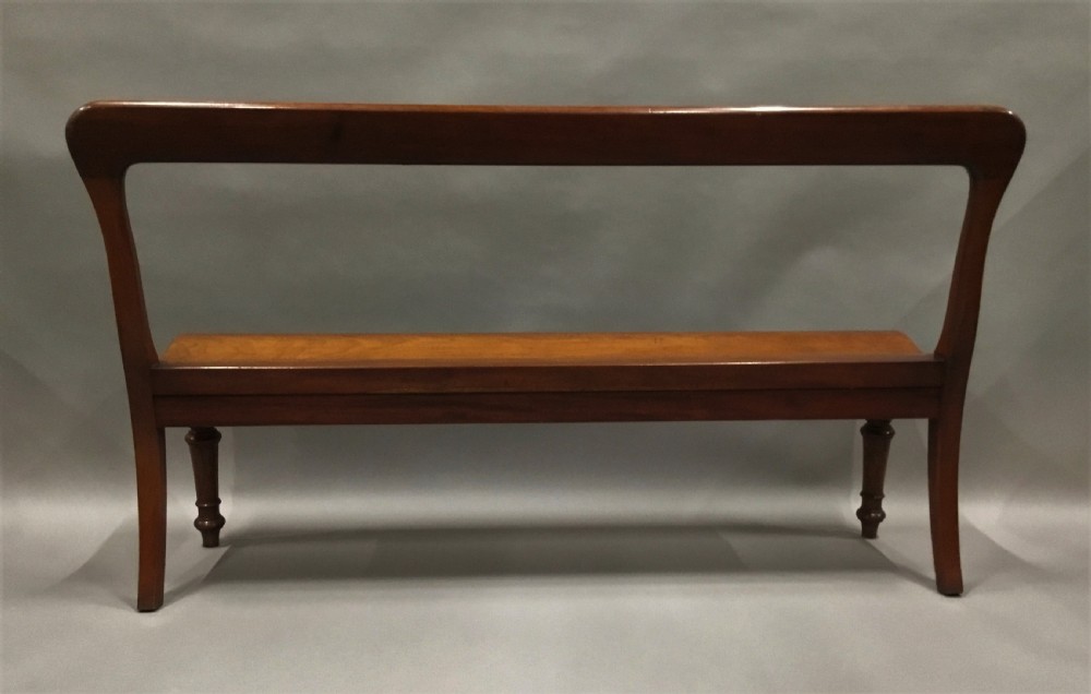 George IV mahogany hall bench / hall seat; of an unusual sculptural design View XVIII