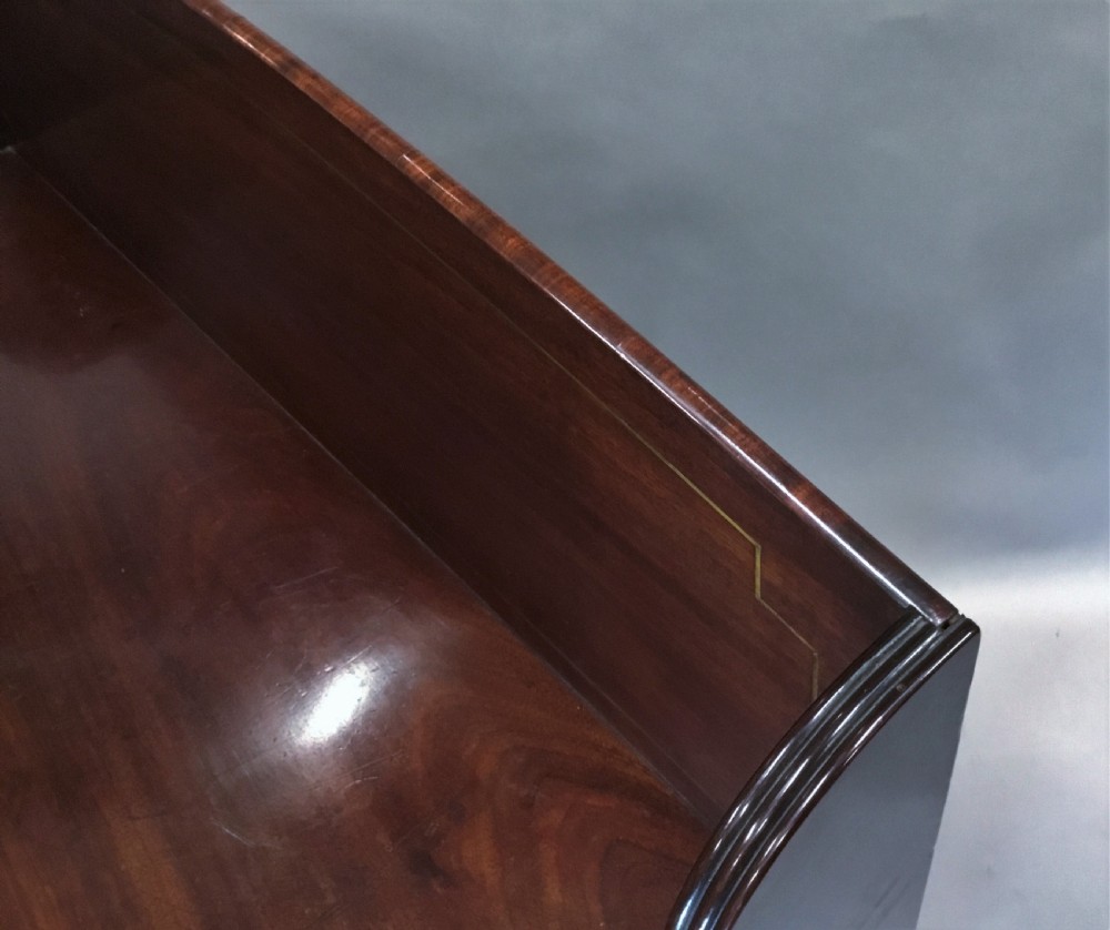  Regency figured mahogany open bookcase; attributed to Gillows of excellent quality View XIII