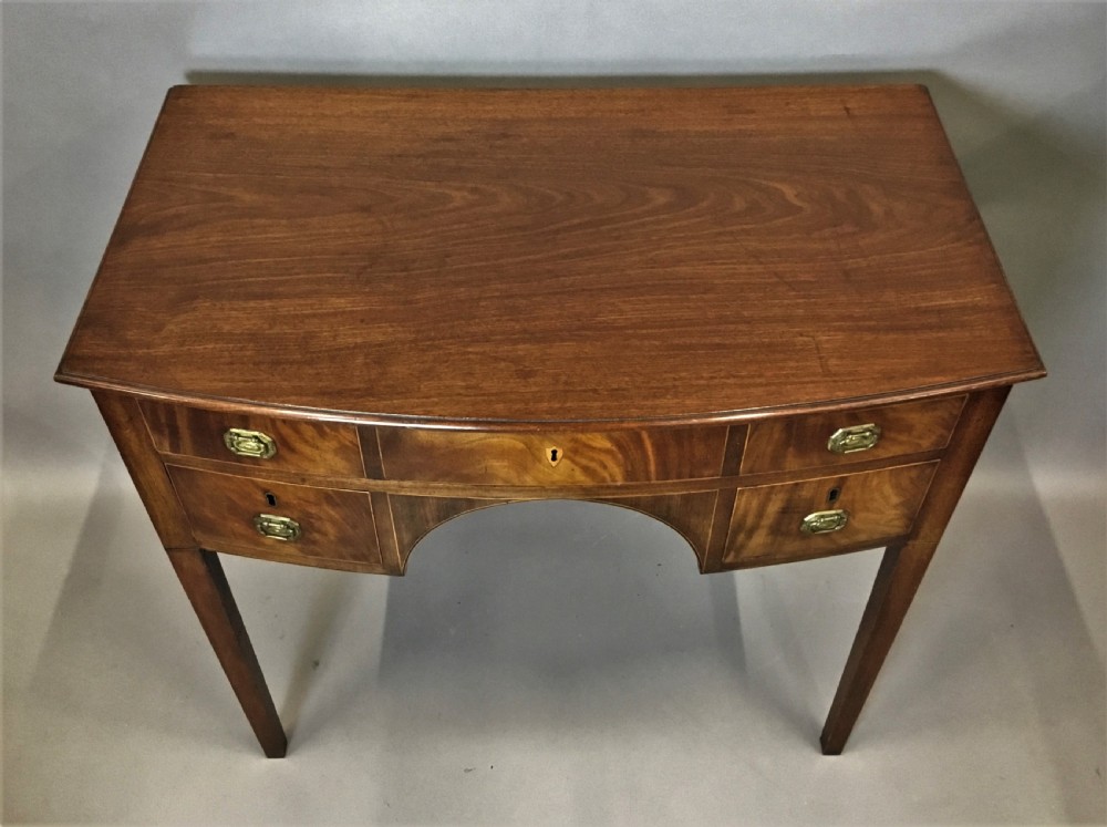 George III Hepplewhite mahogany dressing table / side table View VI